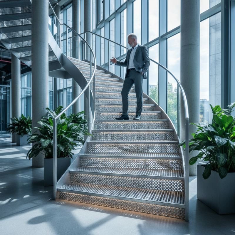 How to Choose Custom Stair Tread Grating Fabrication Options?