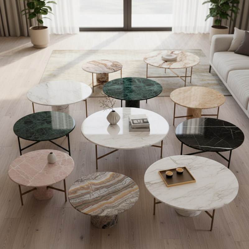 Top 10 Coffee Table Marble Round Designs for Your Home?