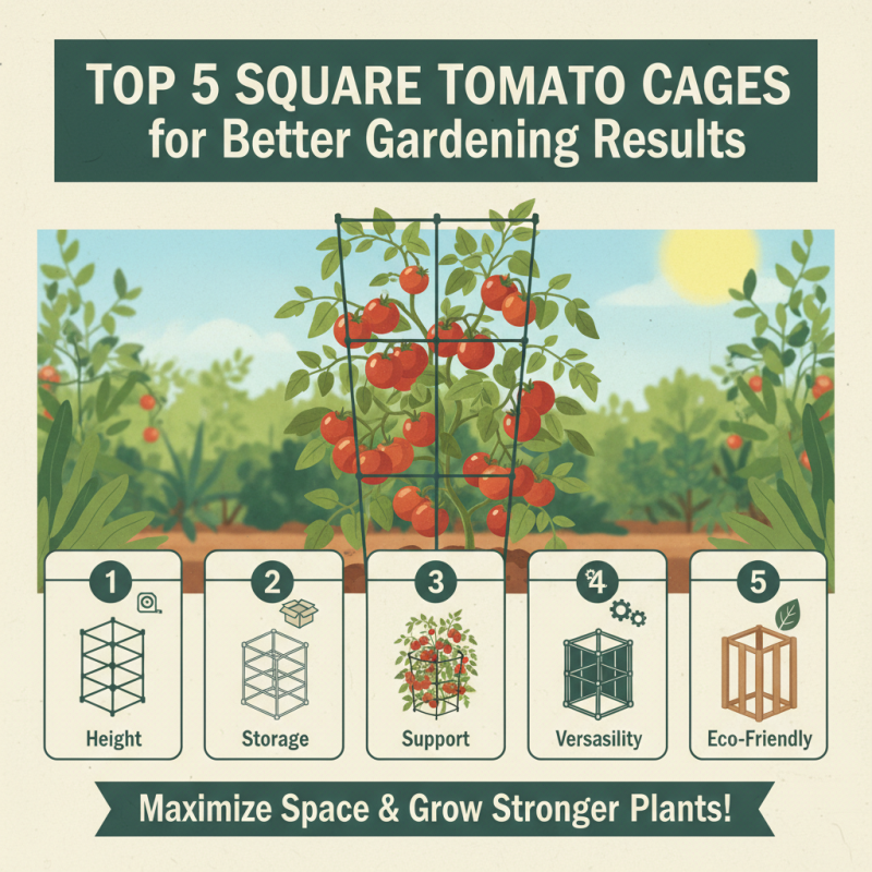 Top 5 Square Tomato Cages for Better Gardening Results?