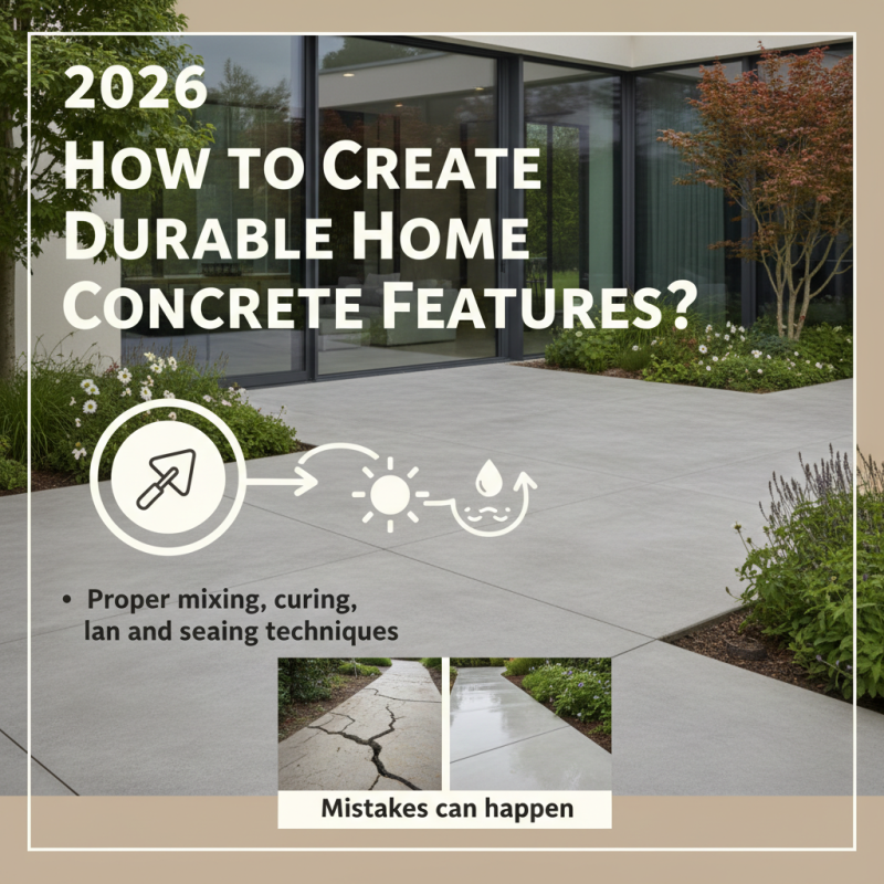 2026 How to Create Durable Home Concrete Features?