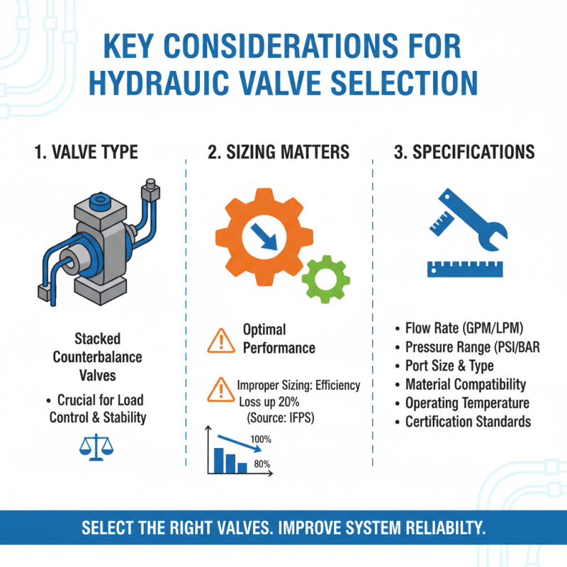 10 Essential Tips for Choosing Stacked Counterbalance Valves?