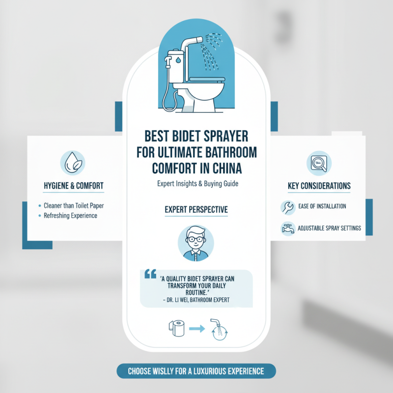 Best Bidet Sprayer for Ultimate Bathroom Comfort in China?