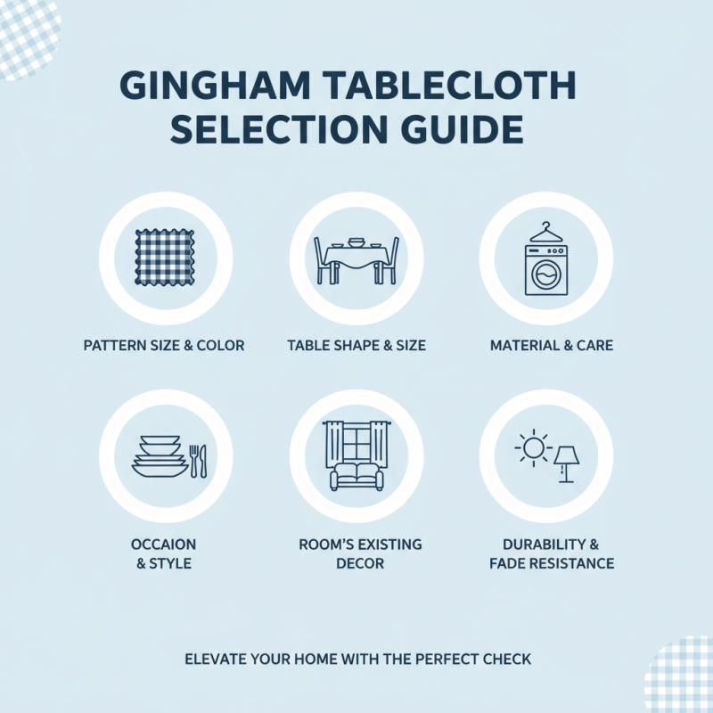 How to Choose the Perfect Gingham Tablecloth for Your Home Decor?