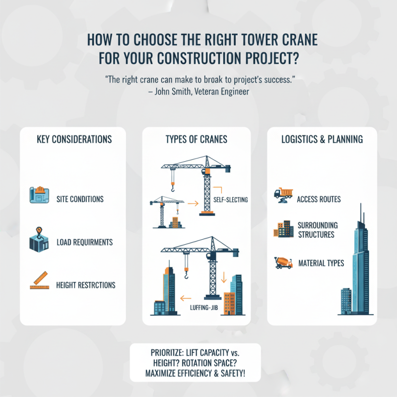 How to Choose the Right Tower Crane for Your Construction Project?