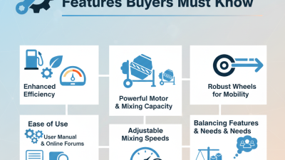 2026 Top Petrol Cement Mixer Features Buyers Must Know?