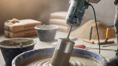 Top 10 Benefits of Mixing Mortar With Paddle Mixer for Efficiency?