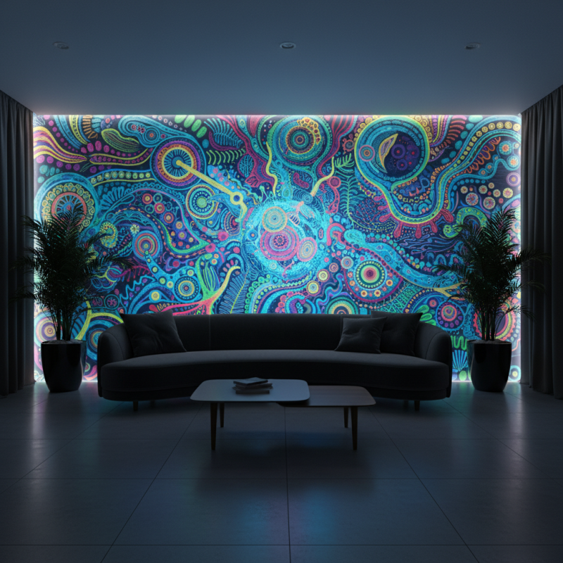 How to Use Fluorescent Paint on Walls for Stunning Effects?