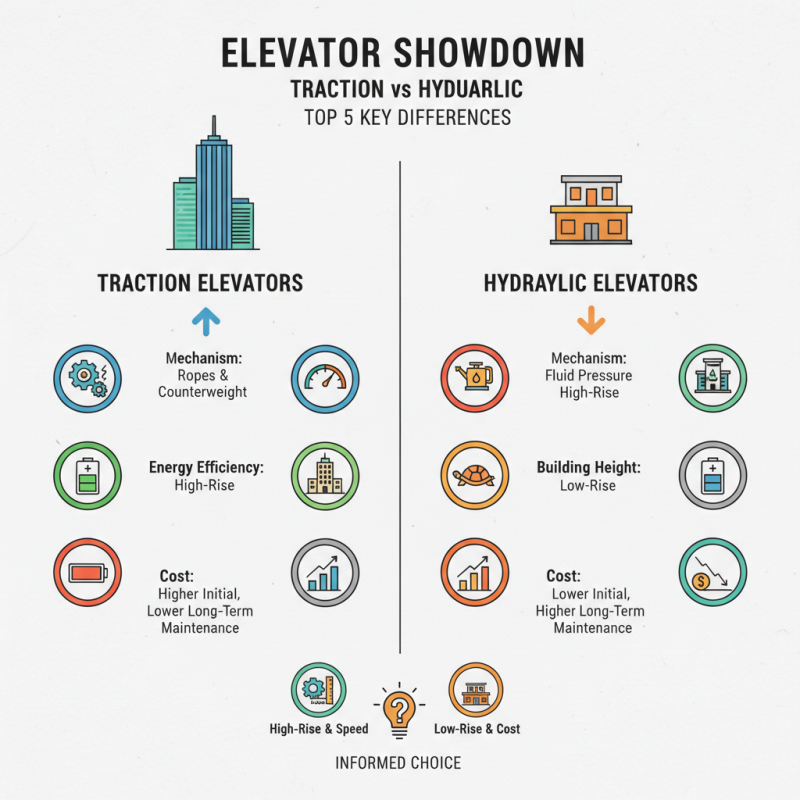 Traction vs Hydraulic Elevators Top 5 Key Differences?