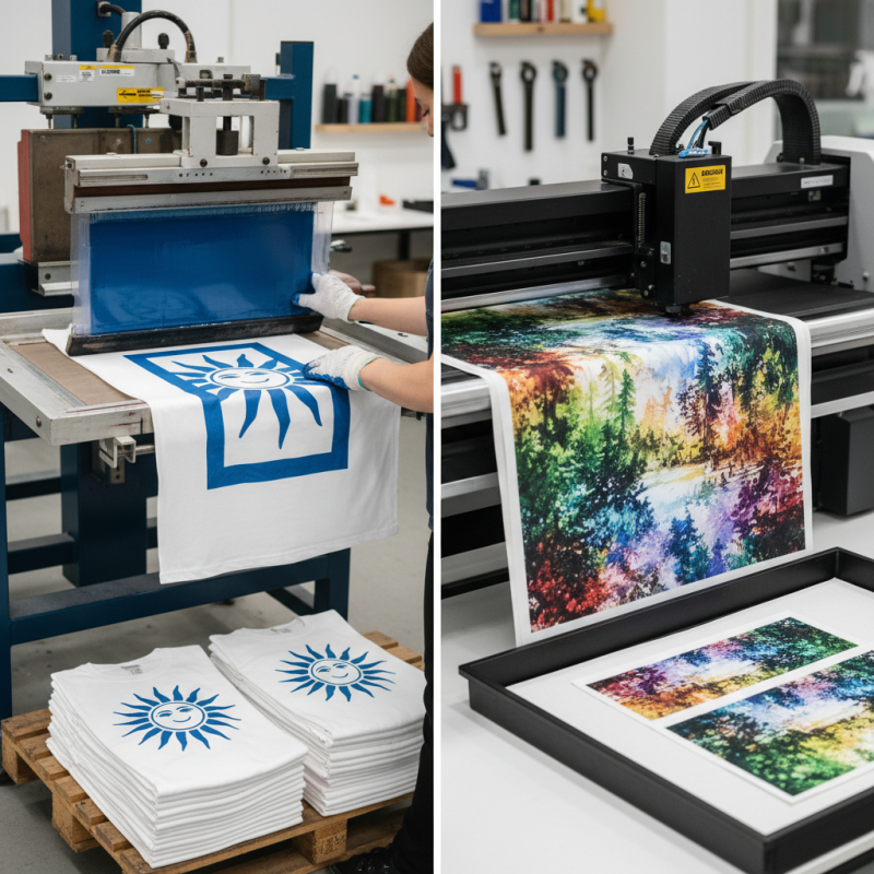 How to Choose Between Screen Printing and Digital Inkjet Printing?