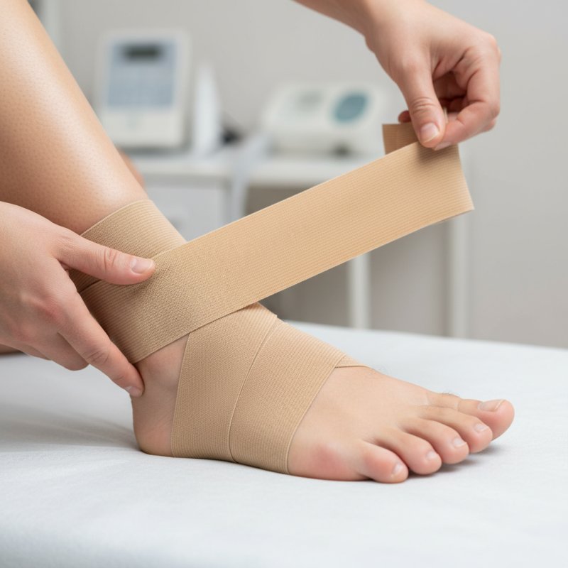 How to Properly Wrap a Sprained Ankle with Elastic Bandage?