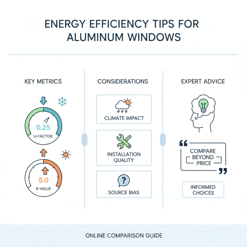 Energy Efficiency Tips to Compare Aluminum Windows Online?