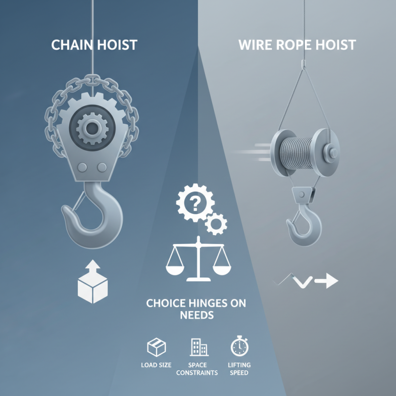 How to Choose Between a Chain Hoist and a Wire Rope Hoist?