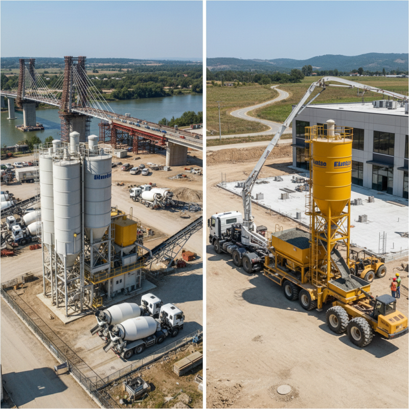 Difference Between Stationary and Mobile Concrete Plants Explained