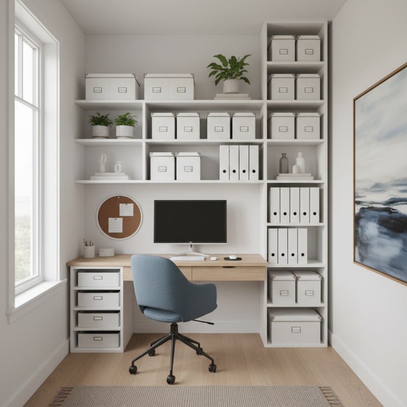 Top 10 Ways to Organize a Small Home Office Efficiently?