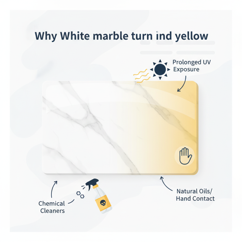 Why is My White Marble Turning Yellow Over Time?