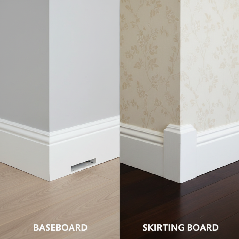 Digital Tips on Baseboard vs Skirting Board Differences?
