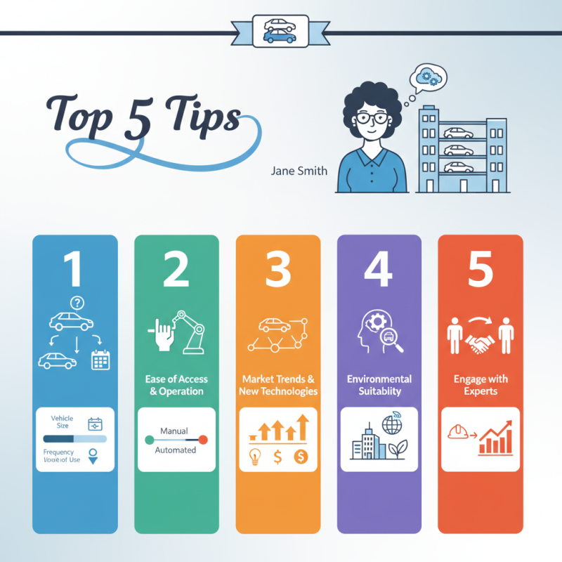 Top 5 Tips for Choosing Stackable Parking Systems?