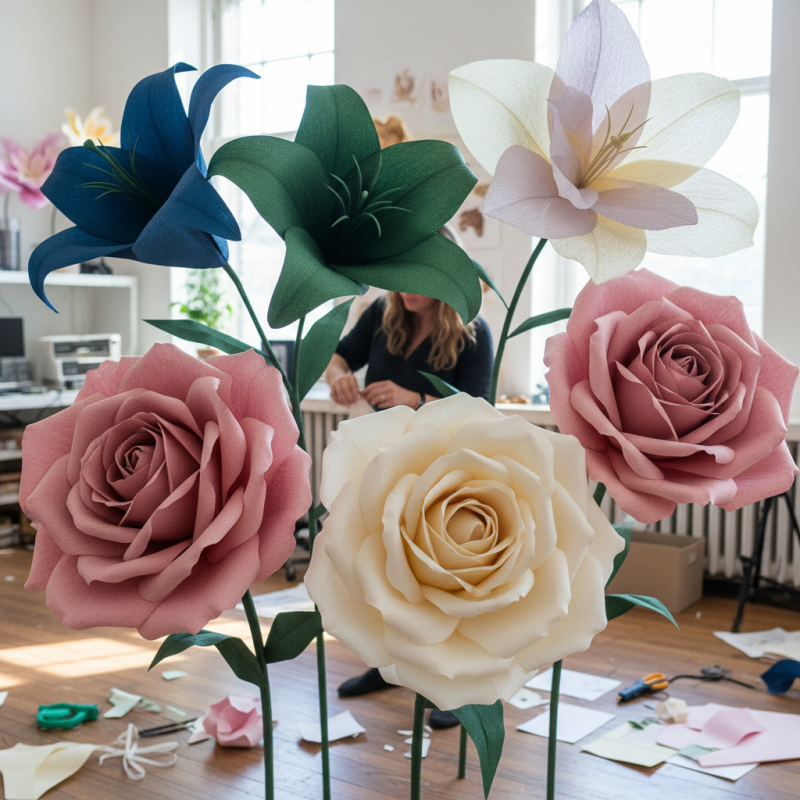 Best Paper Types for Making Large Standing Flowers?