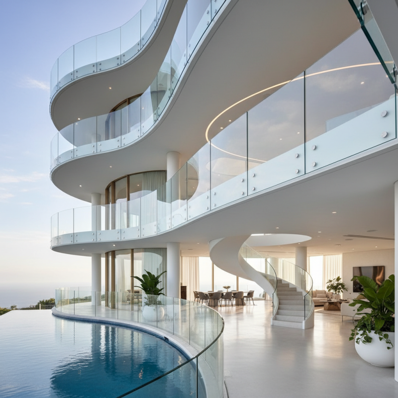 Top Benefits of Curved Glass Guard for Modern Interiors and Exteriors?