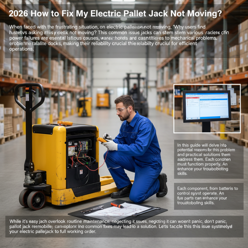 2026 How to Fix My Electric Pallet Jack Not Moving?