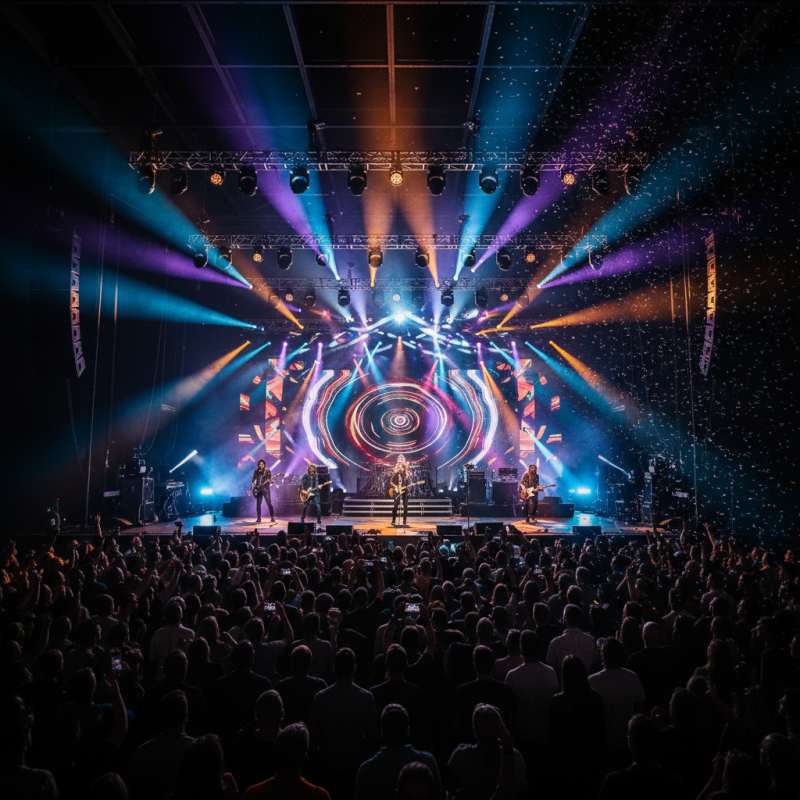 How does intelligent stage lighting improve event experiences?