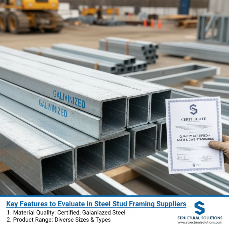 China Top Steel Stud Framing Suppliers What to Look For?
