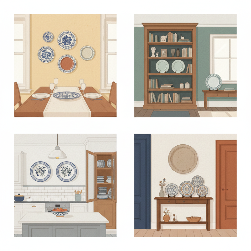 Best Spots to Place Decorative Ceramic Plates in Your Home?