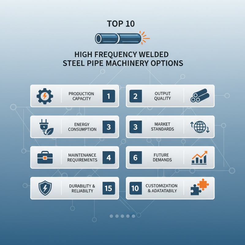 Top 10 High Frequency Welded Steel Pipe Machinery Options?