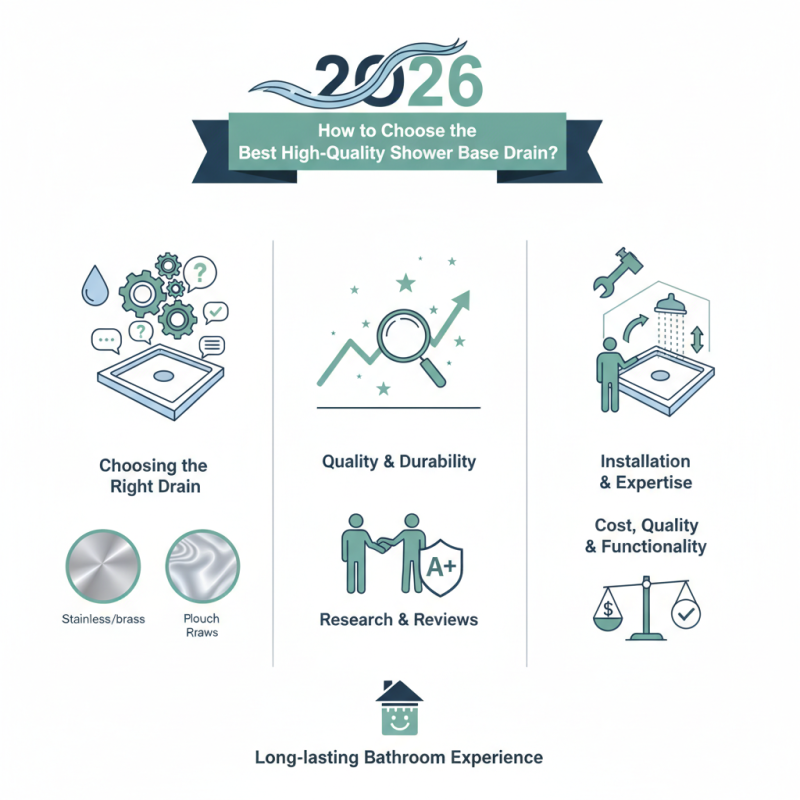 2026 How to Choose the Best China High-Quality Shower Base Drain?