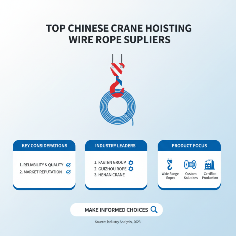 Top Crane Hoisting Wire Rope Suppliers in China?