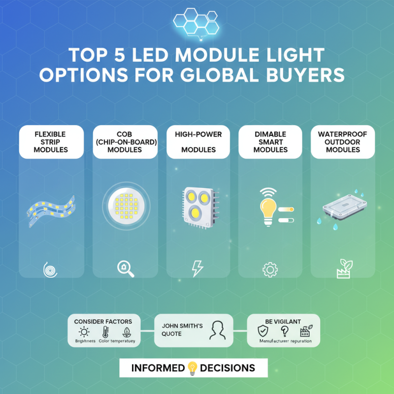 Top 5 LED Module Light Options for Global Buyers?