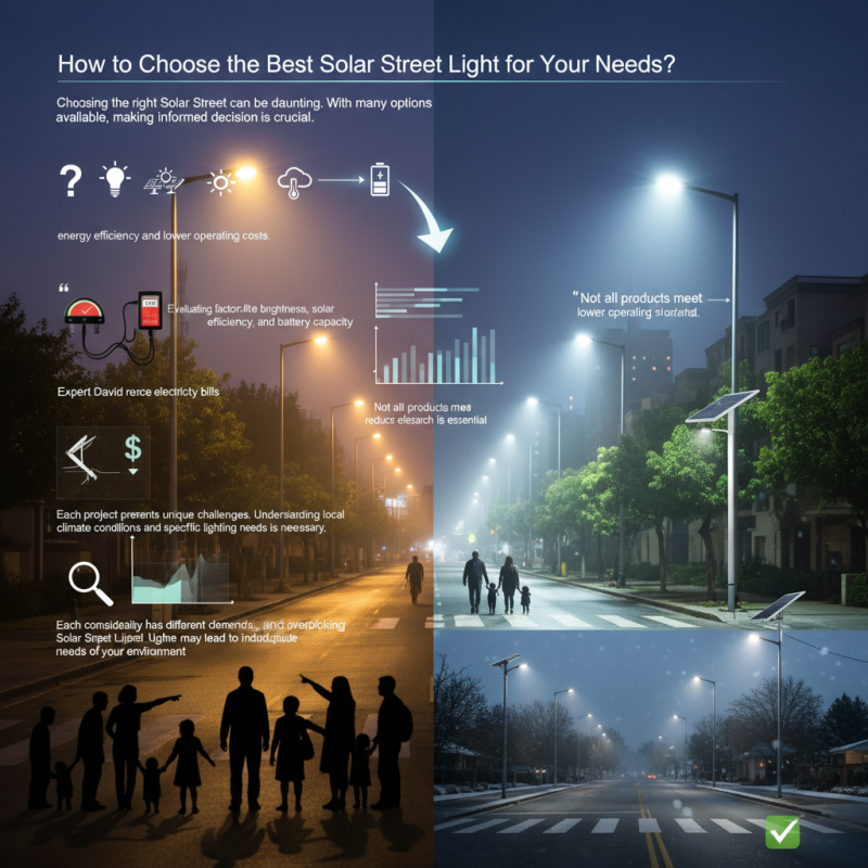 How to Choose the Best Solar Street Light for Your Needs?