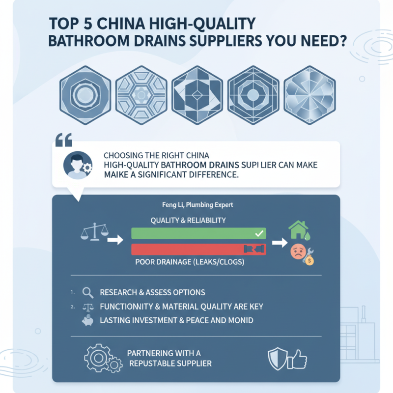 Top 5 China High Quality Bathroom Drains Suppliers You Need?