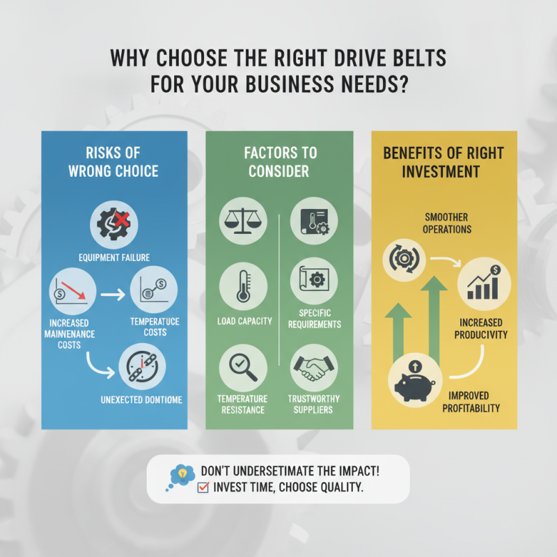 Why Choose the Right Drive Belts for Your Business Needs?