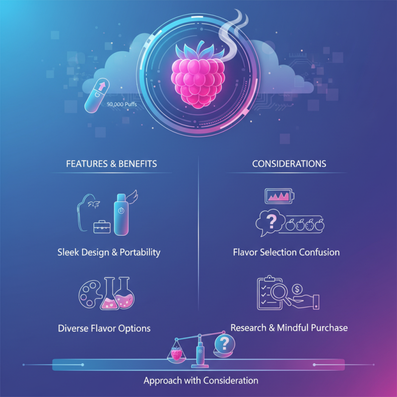 Top Razz Bar 50K Puffs Disposable Vape Features and Benefits?