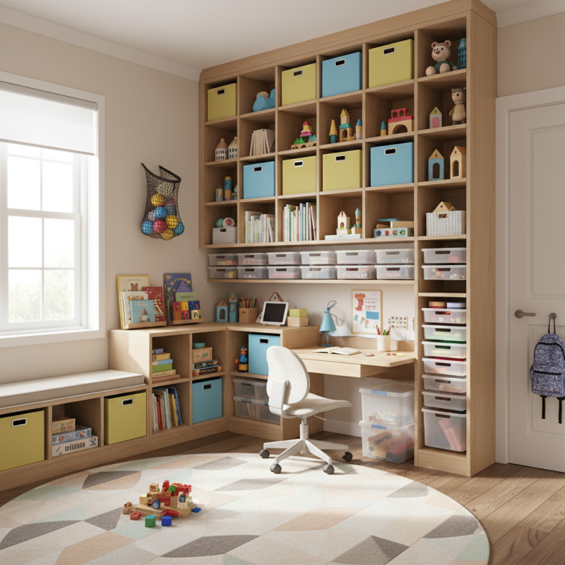 Smart Kids Room Storage Tips for Organized Play and Study?