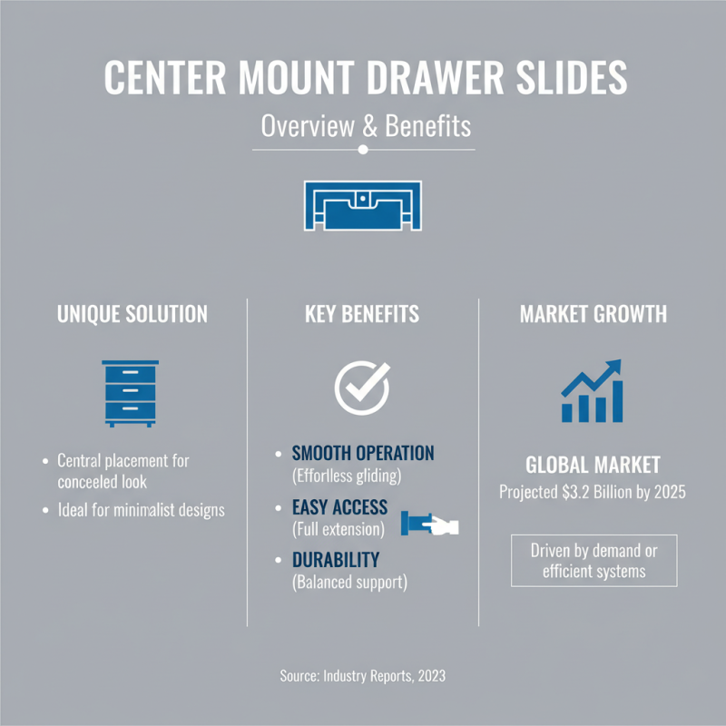 Top Center Mount Drawer Slides for Global Buyers Guide?
