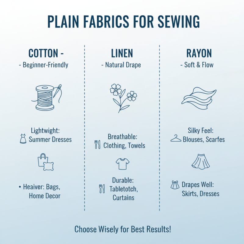 How to Choose the Best Plain Fabric for Your Sewing Projects?