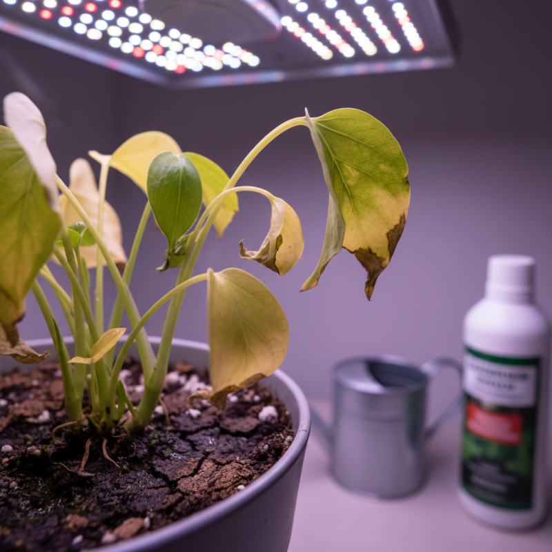 Why Are My Plant Leaves Turning Yellow Under LED Lights?