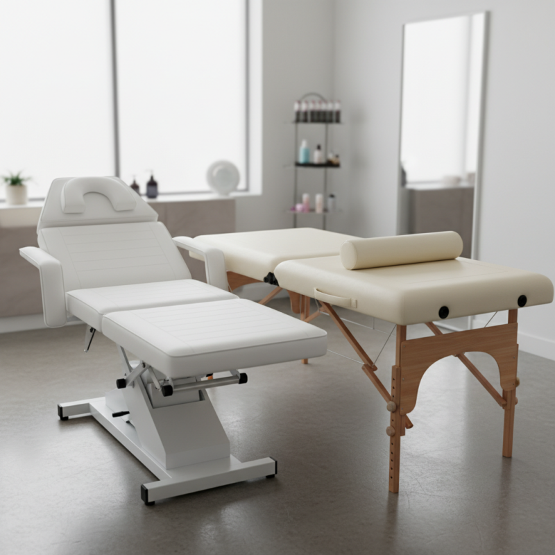 What is the difference between a lash bed and a massage table?