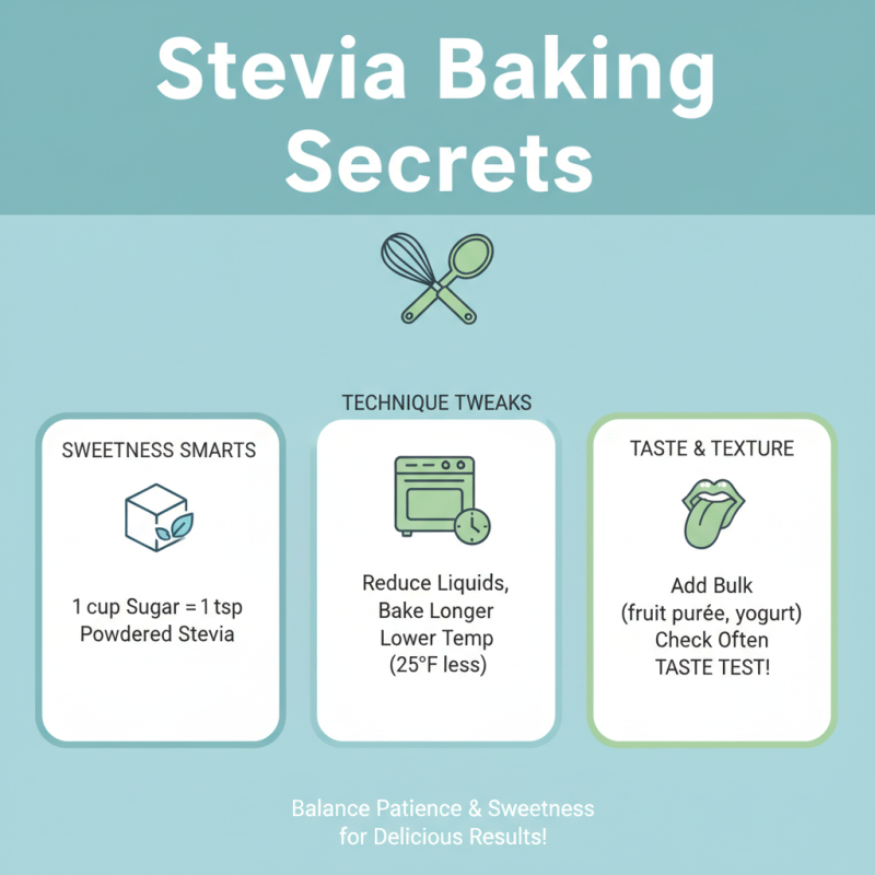 How to Use Powdered Stevia for Baking Effectively?