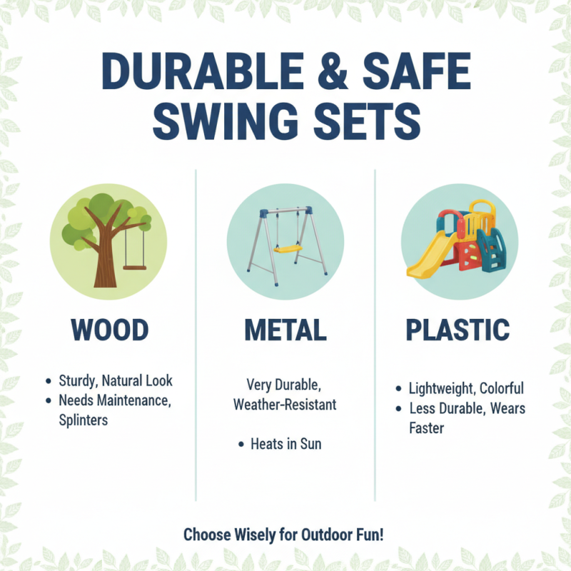 Best Outdoor Playground Swing Options for Creative Play?