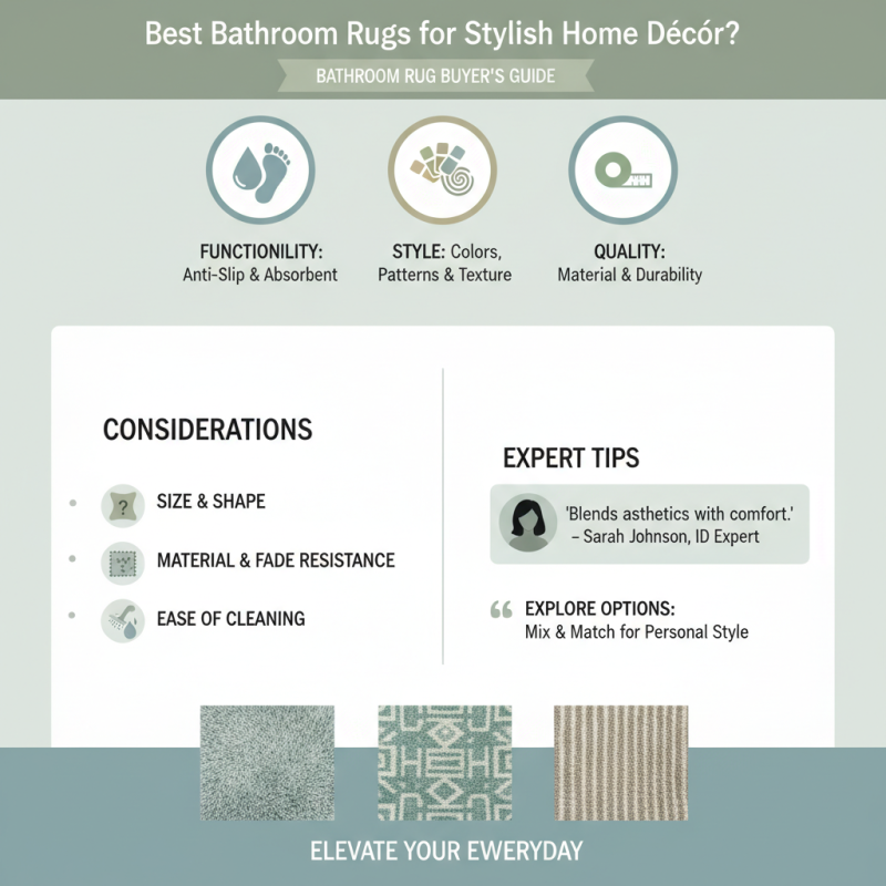Best Bathroom Rugs to Buy for Stylish Home Décor?