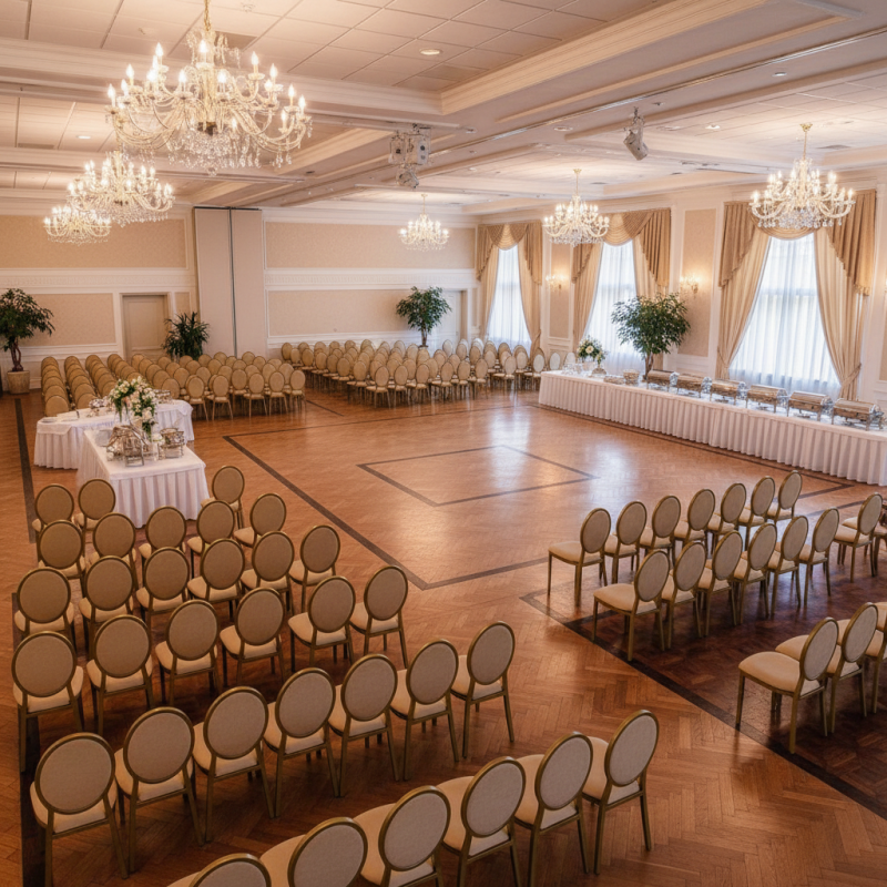 How Many Banquet Chairs Fit in a 2000 Square Foot Hall?