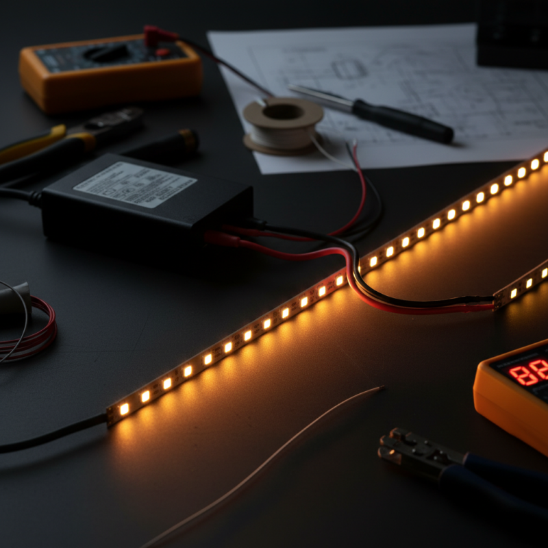 Why is my low voltage LED strip dimming at the end?