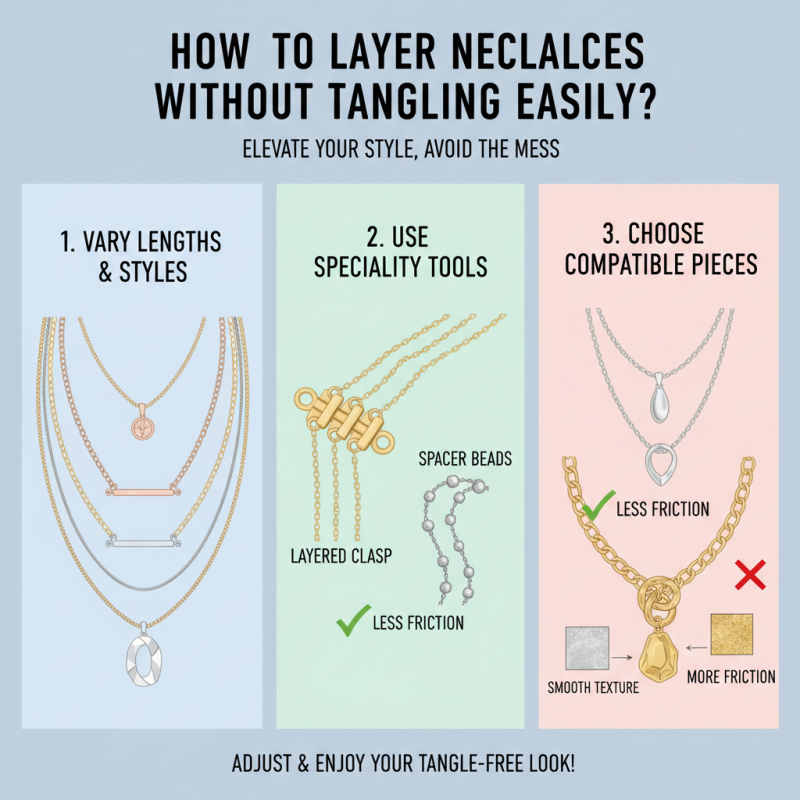 How to Layer Necklaces Without Tangling Easily?