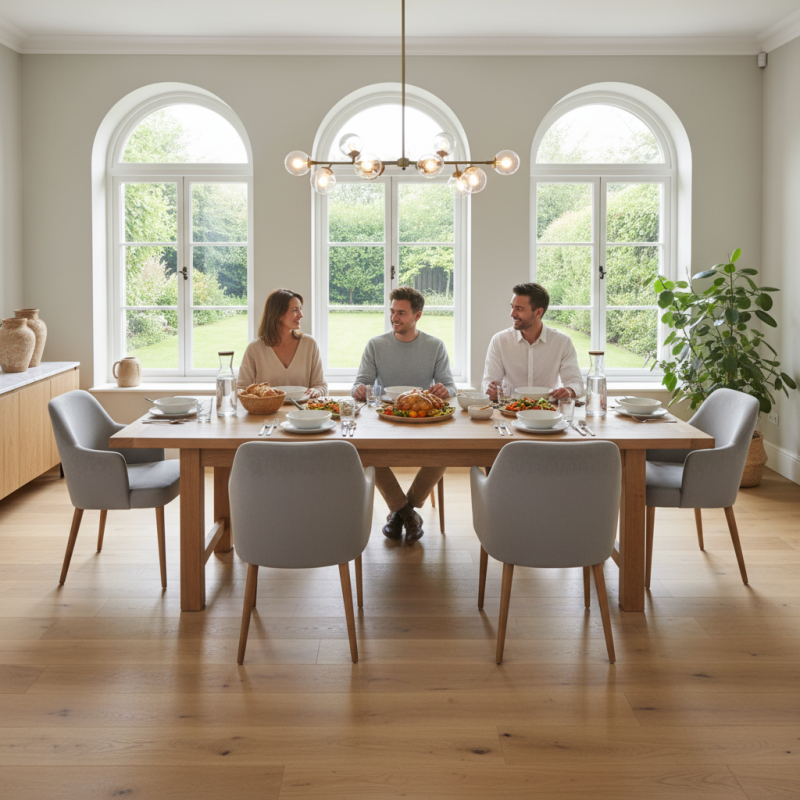 How to Choose Ideal Dining Table Size for Six People