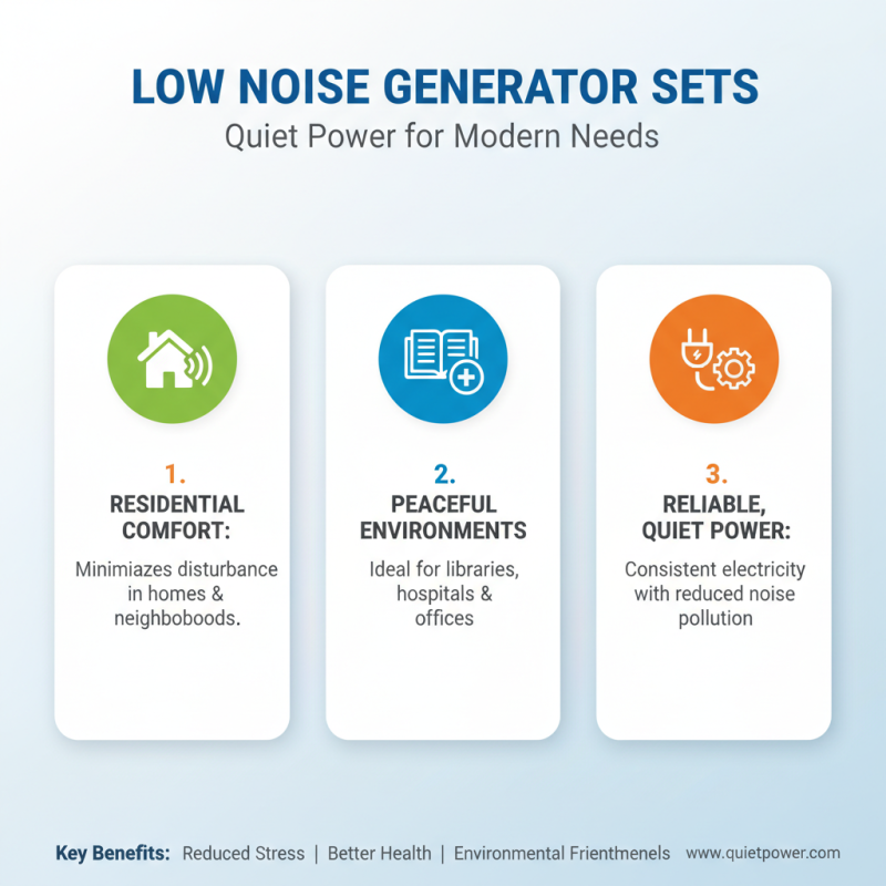 Top 10 Low Noise Generator Sets for Quiet Power Solutions?