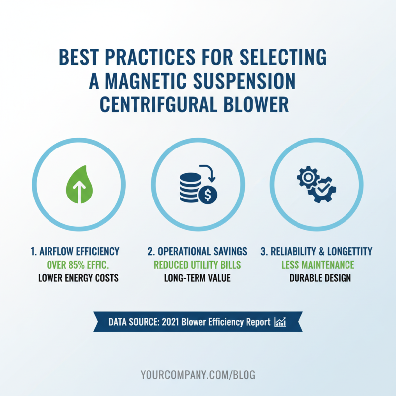 How to Choose the Right Magnetic Suspension Centrifugal Blower?