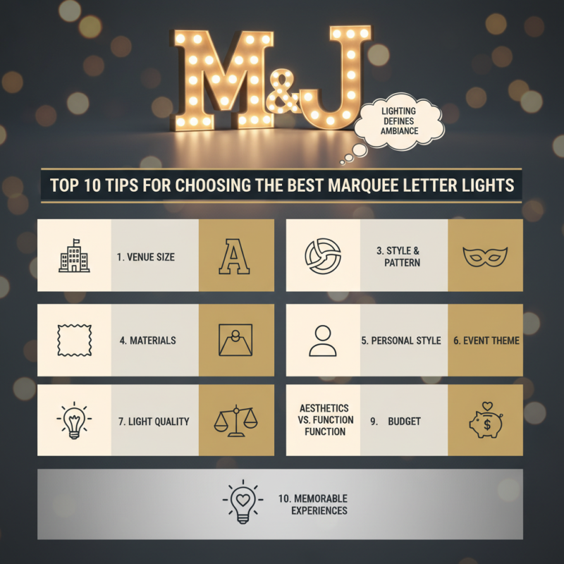 Top 10 Tips for Choosing the Best Marquee Letter Lights?